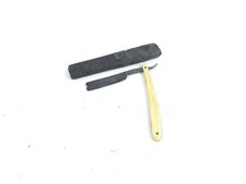 Vintage WADE BUTCHER Sheffield Straight Razor Ivory Handle with Case