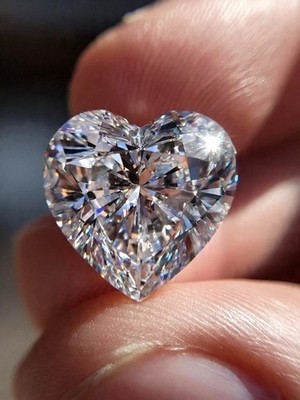Loose 4 Ct Heart Cut Natural D Color Lab Grown CVD Diamond VVS1 Certified