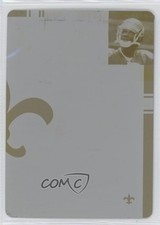 2007 Donruss Threads Rookie Class Printing Plate Yellow 1/1 Robert Meachem p8v