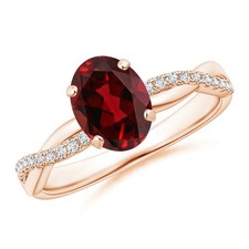 Sterling Silver Garnet Gemstone Promise New Solitaire Birthday Ring Jewelry