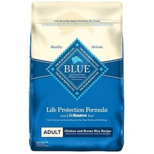 Blue Buffalo Adult Chicken and Brown Rice Dog Food 15-lb