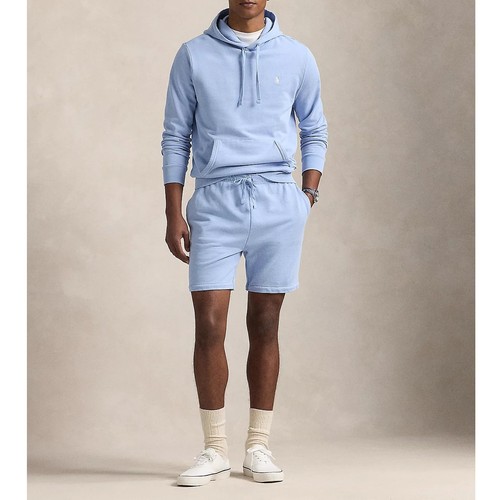 Polo Ralph Lauren Men's Loopback Fleece Pullover Hoodie Kangaroo Pocket Blue - Picture 5 of 5