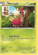6/124 Wurmple Common: Pokemon Trading Card Game BW-06 Dragons Exalted