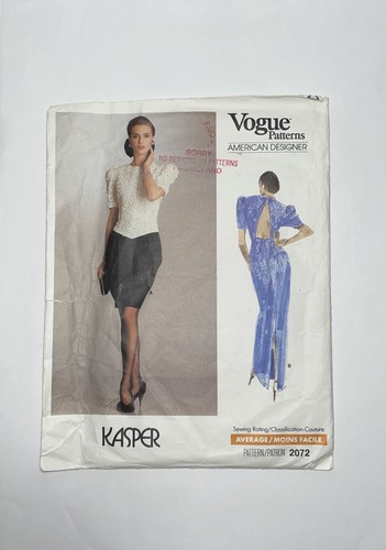 Vogue Schnittmuster Sie wählen Größen 6 - 12 sehr gut gebraucht, geschnitten und gezählt - Bild 5 von 19