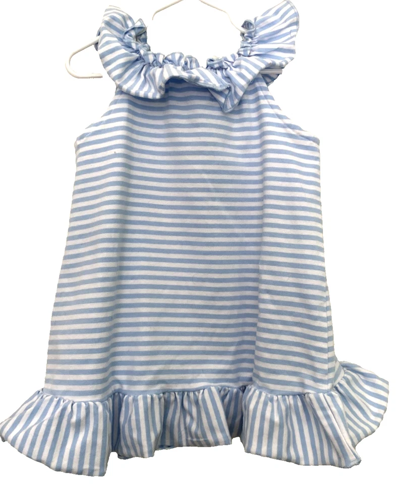 Top y leggings The Bailey Boys talla 5 rayas azules y blancas 2 piezas conejito Foto 2 de 4