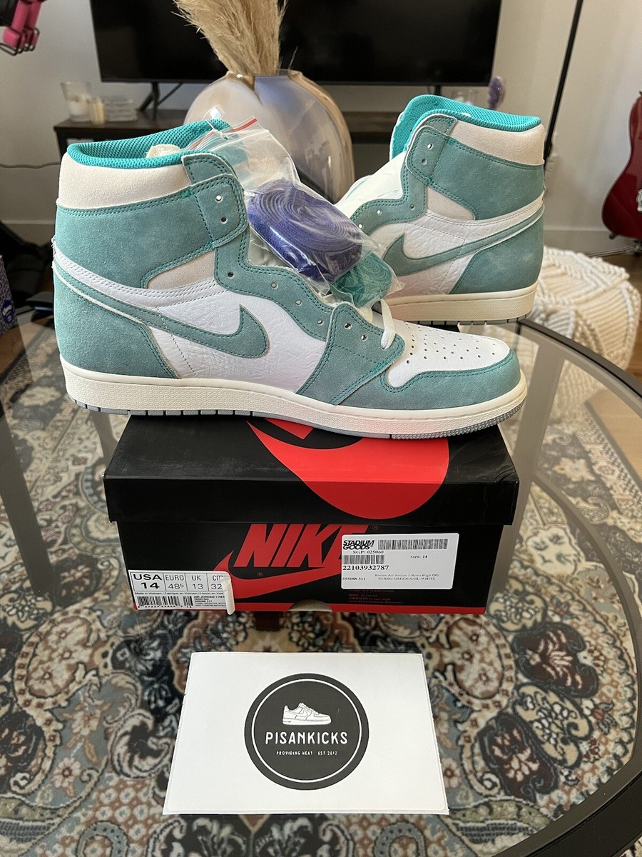 Size 14 - Jordan 1 Retro OG High Turbo Green for sale online | eBay
