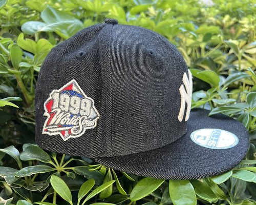 New Era New York Yankees Captain Denim Black 59FIFTY Fitted 7 1/4 Hat Cap - Picture 4 of 7