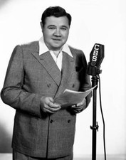 George Herman Ruth is photographed for The Sinclair Babe Ruth Pr 1940s Photo 7