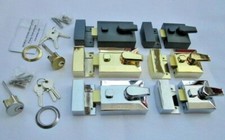  FRONT DOOR DOUBLE LOCKING DOOR DEADLOCK CYLINDER RIM LOCK NIGHTLATCH