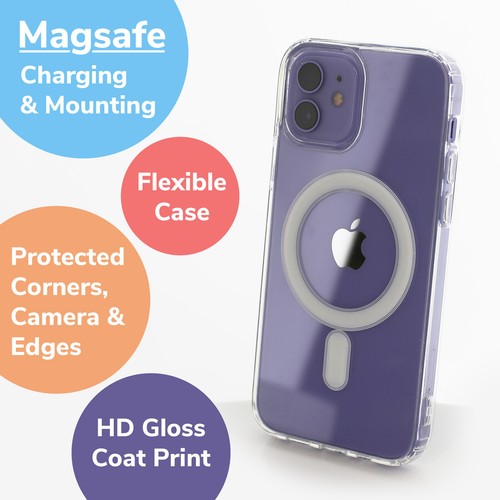 Funda Gel Teléfono Personalizada, para iPhone, Samsung Magsafe Compatible Flores - Imagen 2 de 15