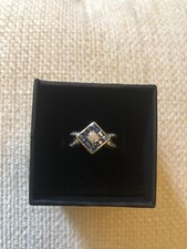Antique 9 Carat Gold Saphire And Diamond Ring