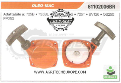 61102006BR Complete Starter Cover Oleo Mac 725B Original