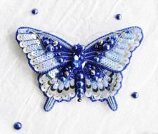 DIY Jewelry Making Beading kit Butterfly Brooch Bead Embroidery Pin Needlepoint