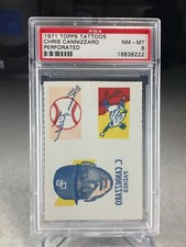 1971 Topps Tattoos Chris Cannizzaro - PSA 8 - POP 3 (only 1 graded higher)
