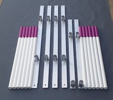 Dog Agility 2x2 Training Weaves In Aluminium 12 weave Pole Set