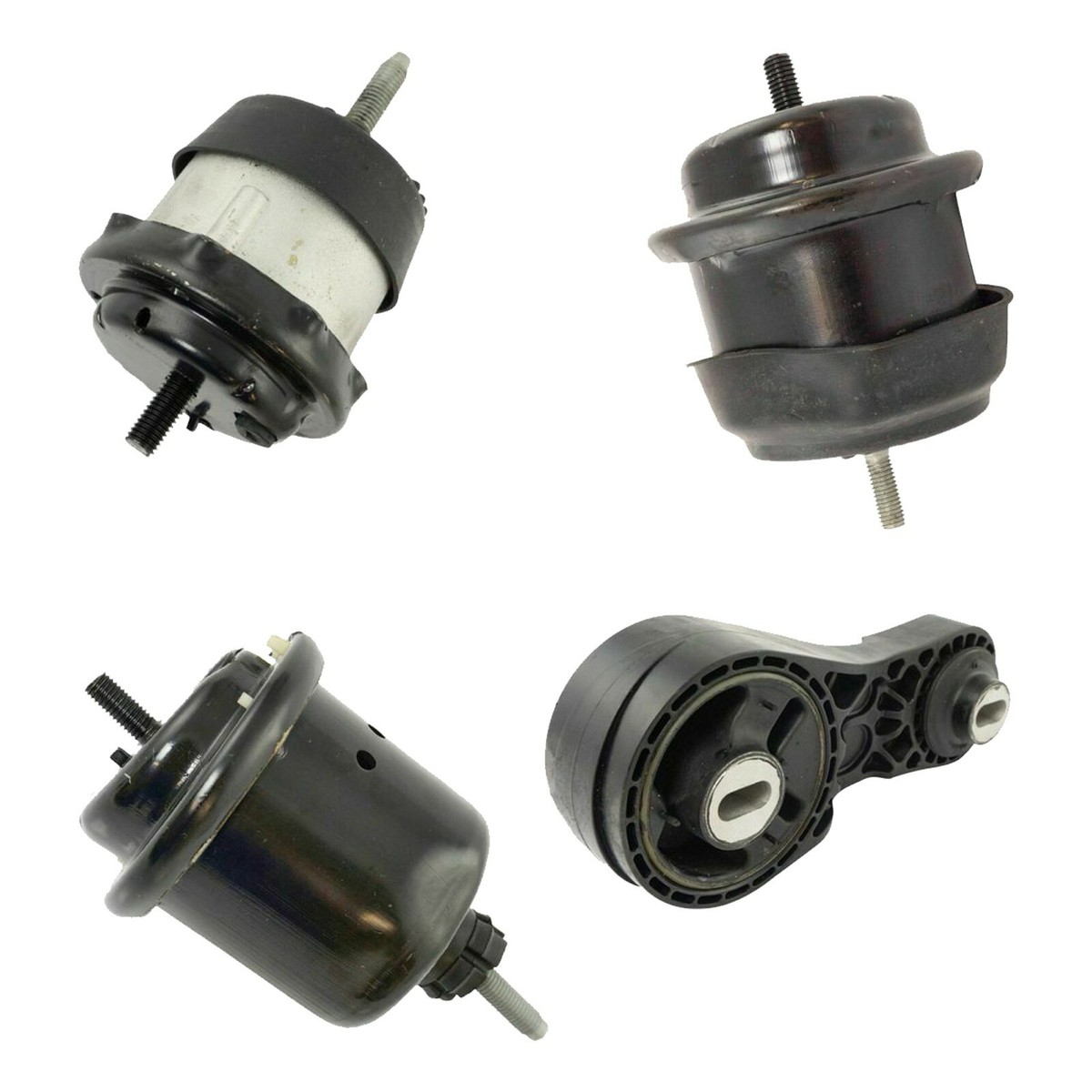 TRQ 4 Piece Engine & Transmission Motor Mount Kit For 2009-2017