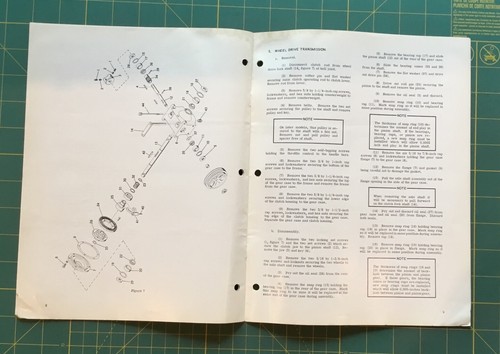 1962 ARIENS ROCKET SERVICE MANUAL, ROTOTILLER, 12 Pages - Picture 5 of 5