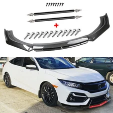 For Honda Accord/ Front Bumper Lip Splitter Spoiler Carbon Fiber Strut Rod