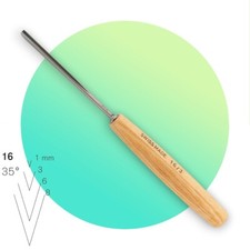 Pfeil V Parting Wood Carving Chisel Sweep 16 / 3mm 35° - 16/3