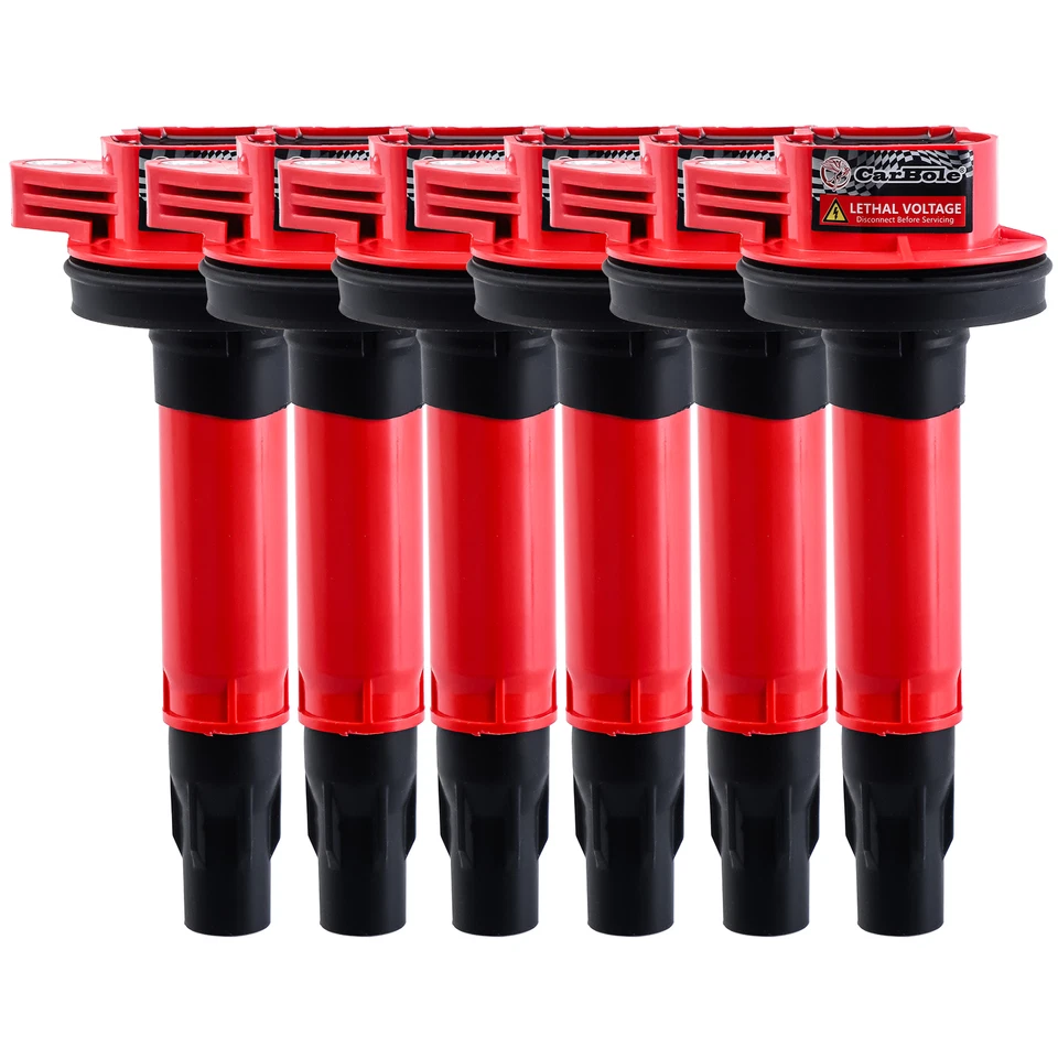6 bobinas de ignição UF553 e velas de ignição de platina para Ford Lincoln Mazda 3.7/3.5L V6 - Imagem 4 de 4