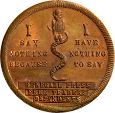 1884 Grover Cleveland. DeWitt-GC 1884-11 Token  (03305)
