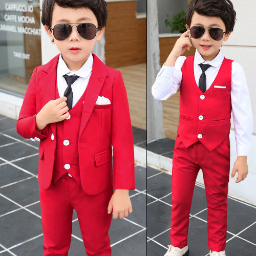 Kids Royal Blue Wedding Suit Boys Dress Child Blazer Performance Party  Clothing - Picture 1 of 33