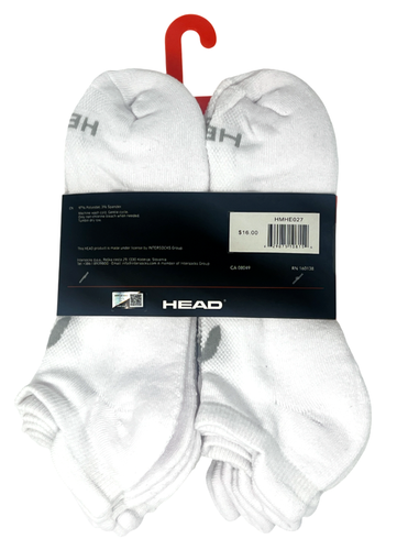 HEAD MEN'S LOW CUT BACK TAB 8 PAIRS SOCKS SIZE 7-12 - Picture 2 of 2
