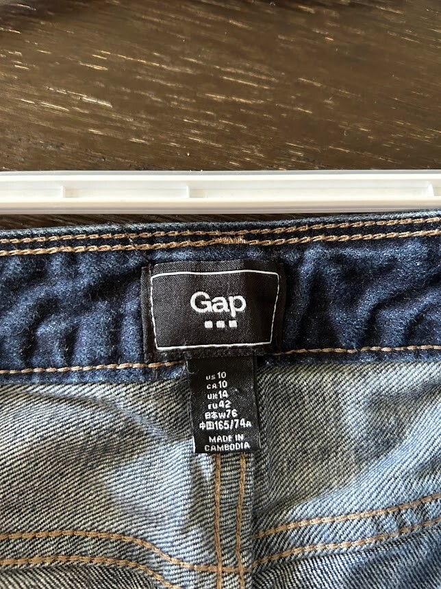 Gap denim mini skirt size 10 eBay