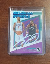 2019-20 Panini Donruss Changing Stripes Kawhi Leonard #7 Autograph With COA