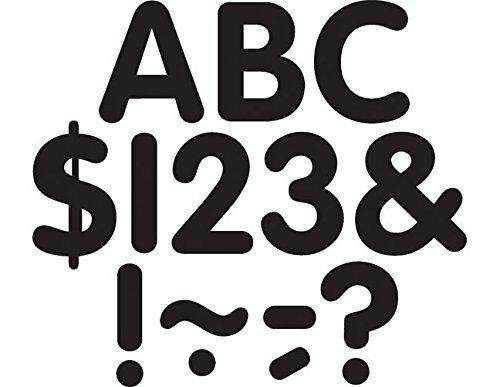 Teacher Created Resources Black Classic 2-Inch Letters Uppercase Pack (5558)