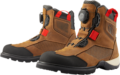 Icon Stormhawk Boots 8.5 Brown 3403-1163 | eBay