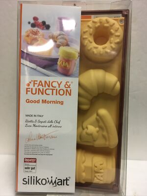 SILIKOMART GOOD MORNING TRAY SIZE 12'' X 7''/UNIT SIZE APPROX  3''X 1.5'' NIP/ ITALY