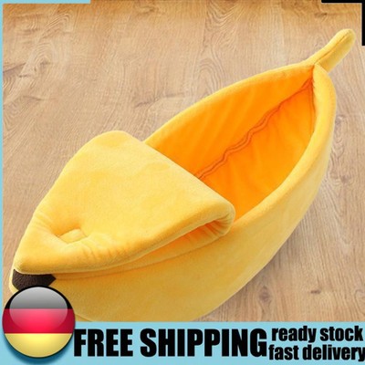 Banana Shape Pet Dog Cat Sleeping Bed Cozy Washable Improved Sleep for Dogs Cats