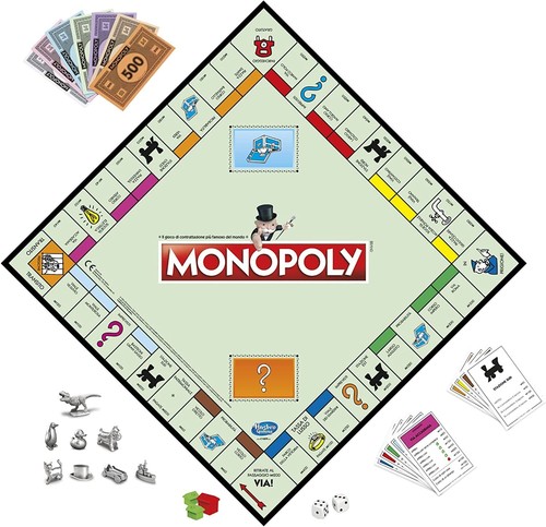 Monopoly Clásico Edición En Italiano Juego de Mesa Società Caja - Imagen 6 de 9