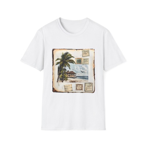 Vintage Beach Postcard T-Shirt, Unisex Summer Tee, Casual Wear, Travel Lovers - Bild 3 von 24