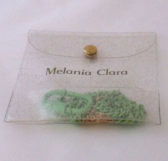 Melania Clara Boutique Unchained Melody Necklace Chain Carabiner Lime Green eBay