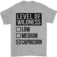 Levels of Wildness Capricorn Mens T-Shirt 100 Cotton
