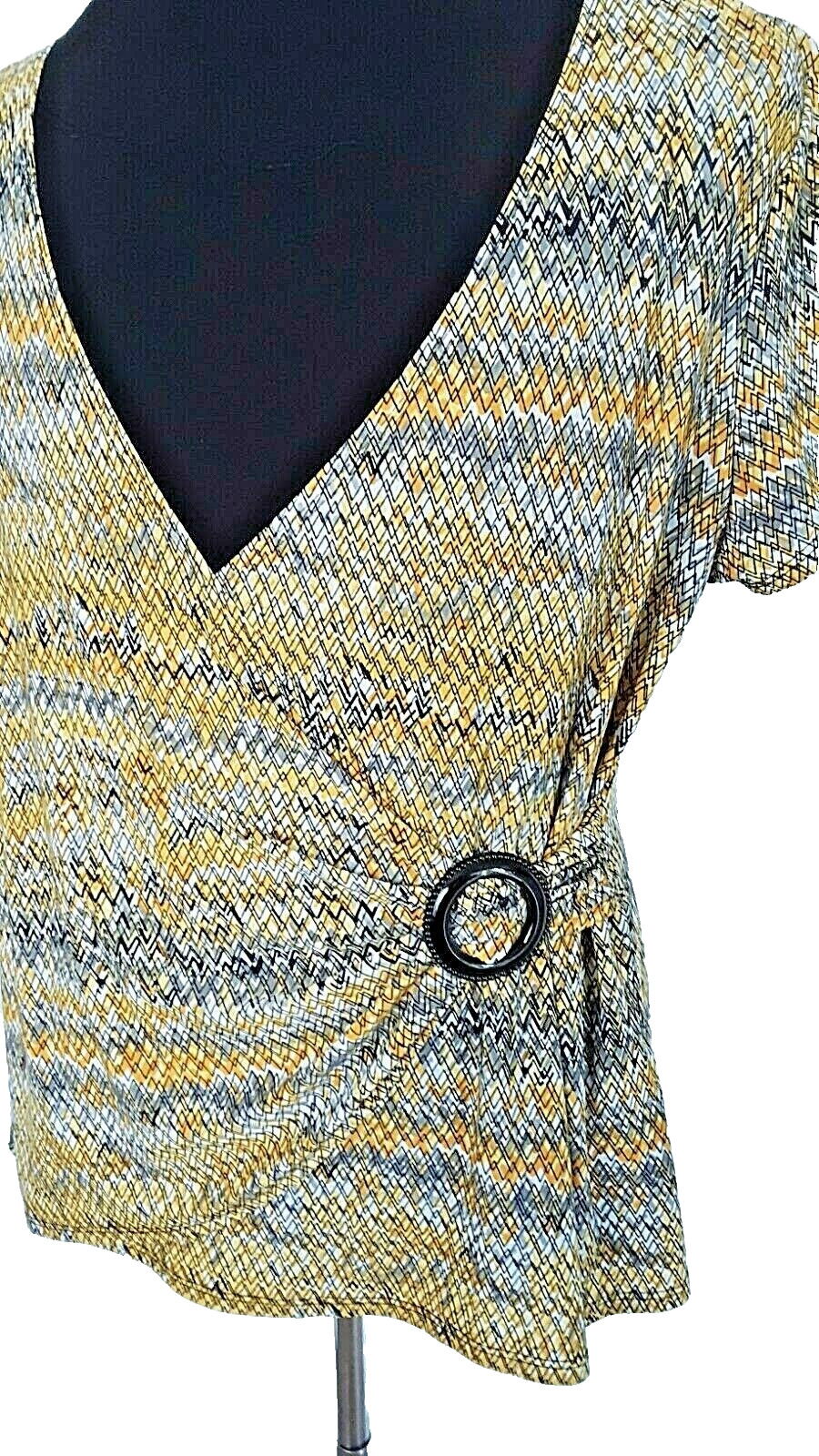 Notations Blouse Womens Size Large Multicolor wit… - image 4