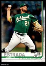 2019 Topps Update #290 Marco Estrada Athletics 8 - NM/MT