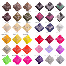 Funky Paisley Colourful Bandana Head Hair Wrap Neck Face Mask Scarf Pet Bib Gift