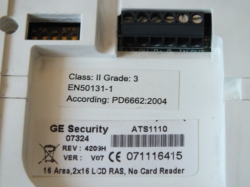 NFa2p General Electric Security ATS1110 ATS Tastatur - Picture 2 of 7