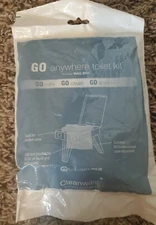 (1) Cleanwaste Go Anywhere Toilet Kit (NIP) GO Safe, GO Clean GO Anywhere 