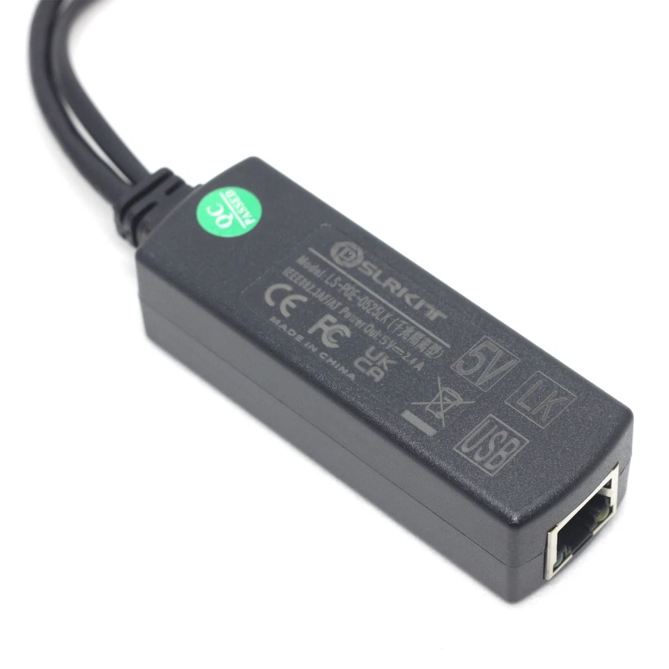 Gigabit Active PoE Splitter 5V 5.2V 2.4A USB TYPE A Female Orange pi 802.3af - Image 2 of 4