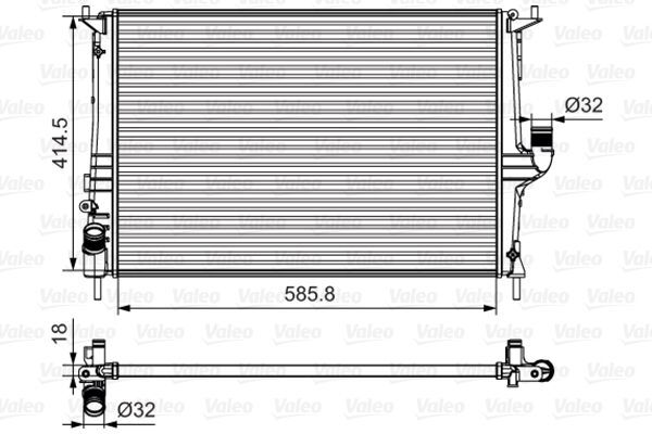 Valeo 700801 KüHler, MotorküHlung FüR Dacia Renault-image
