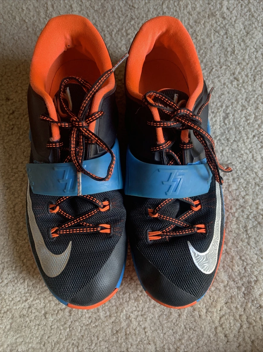 Nike KD 7 On the Road Black Silver Blue Crimson Size 7 669942-002 Kevin  Durant | eBay