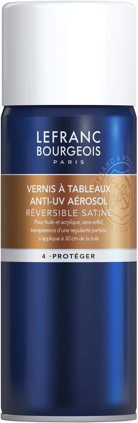 Lefranc Bourgeois 300216 Vernice per quadri anti UV sopraffina satinata - 400 ml