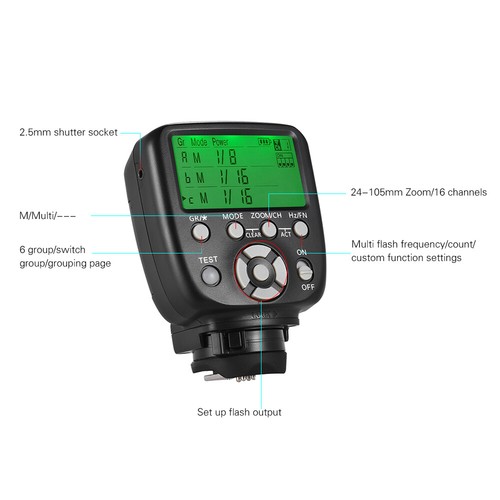 YONGNUO YN560-TX II Manual Flash Trigger Remote Controller LCD Transmitter D4E8 - Picture 2 of 7