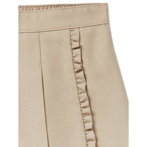 Wonder Nation Pleated Skort Girl 12 Khaki Ruffle School Uniform Pull On Stretch - Picture 2 of 3