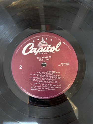 The Beatles Let It Be US Vinyl LP Capitol Records Purple Label Pressing - 第 18/22 張圖片