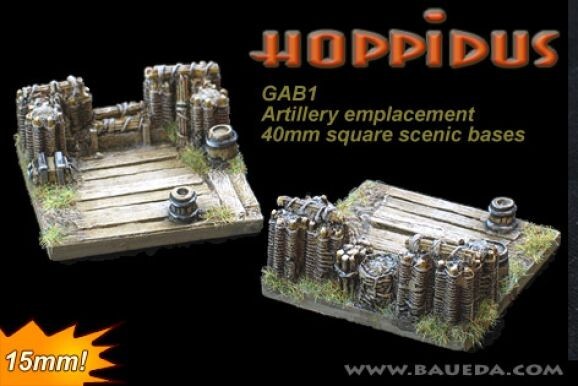 Baueda - Artillery emplacement 40mm x 40mm scenic bases - GAB1 | eBay